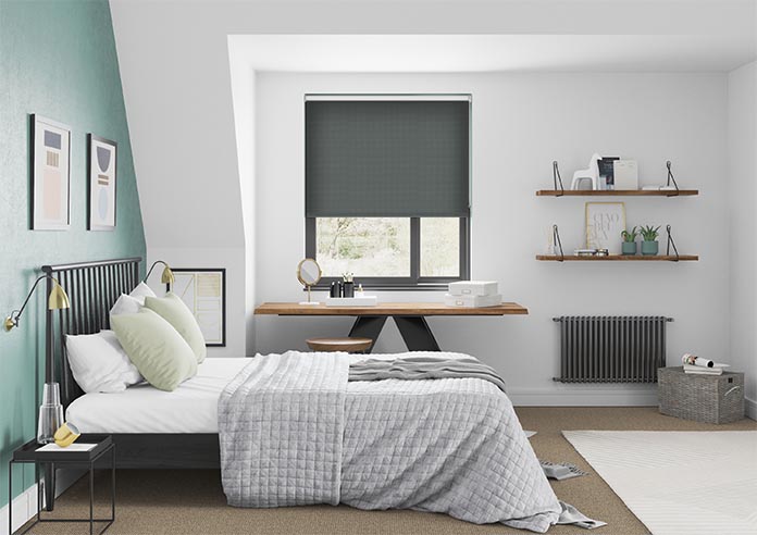 Opus (Blackout), Iron Ore - Motorised Roller Blind - Image 5